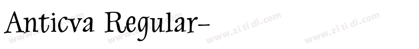 Anticva Regular字体转换